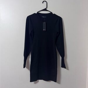Chic Black Long Sleeve Dress
